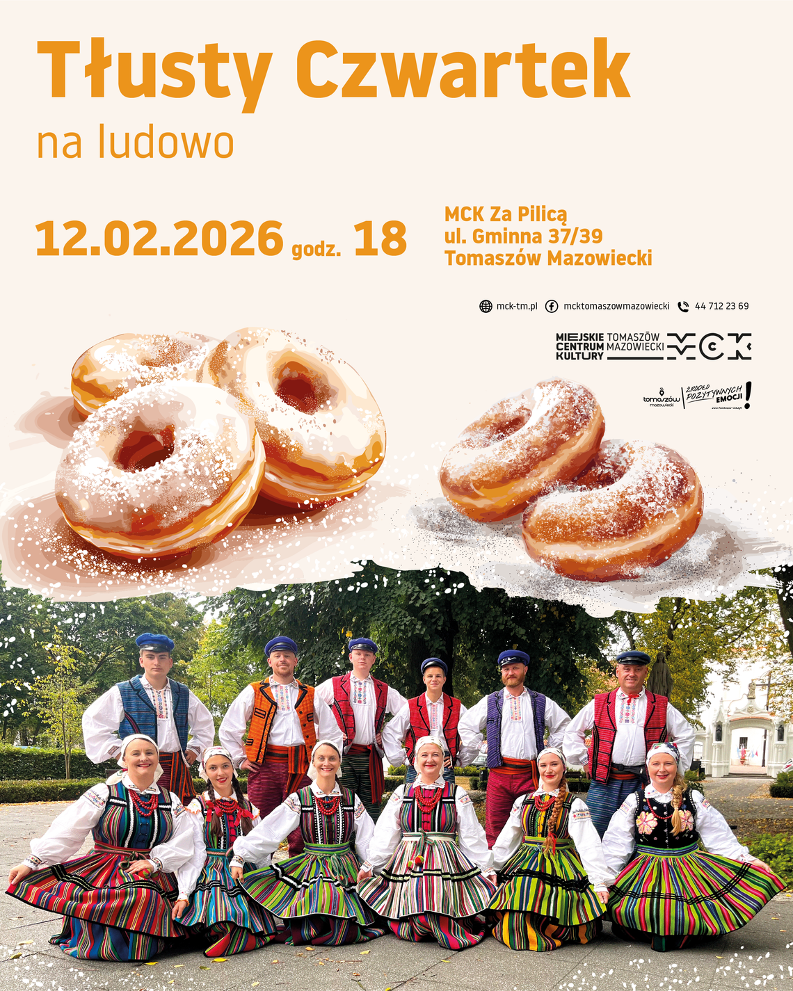 „Tłusty czwartek na ludowo” w MCK za Pilicą. „Ciebłowianie”, pączki i chleb ze smalcem