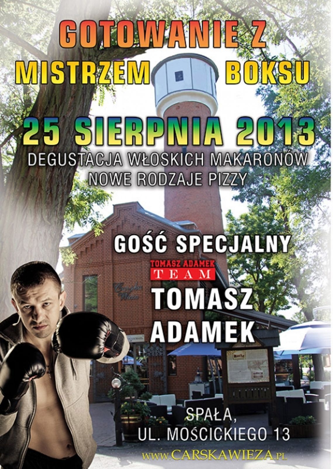 Tomasz Adamek zaprasza do Carskiej Wieży