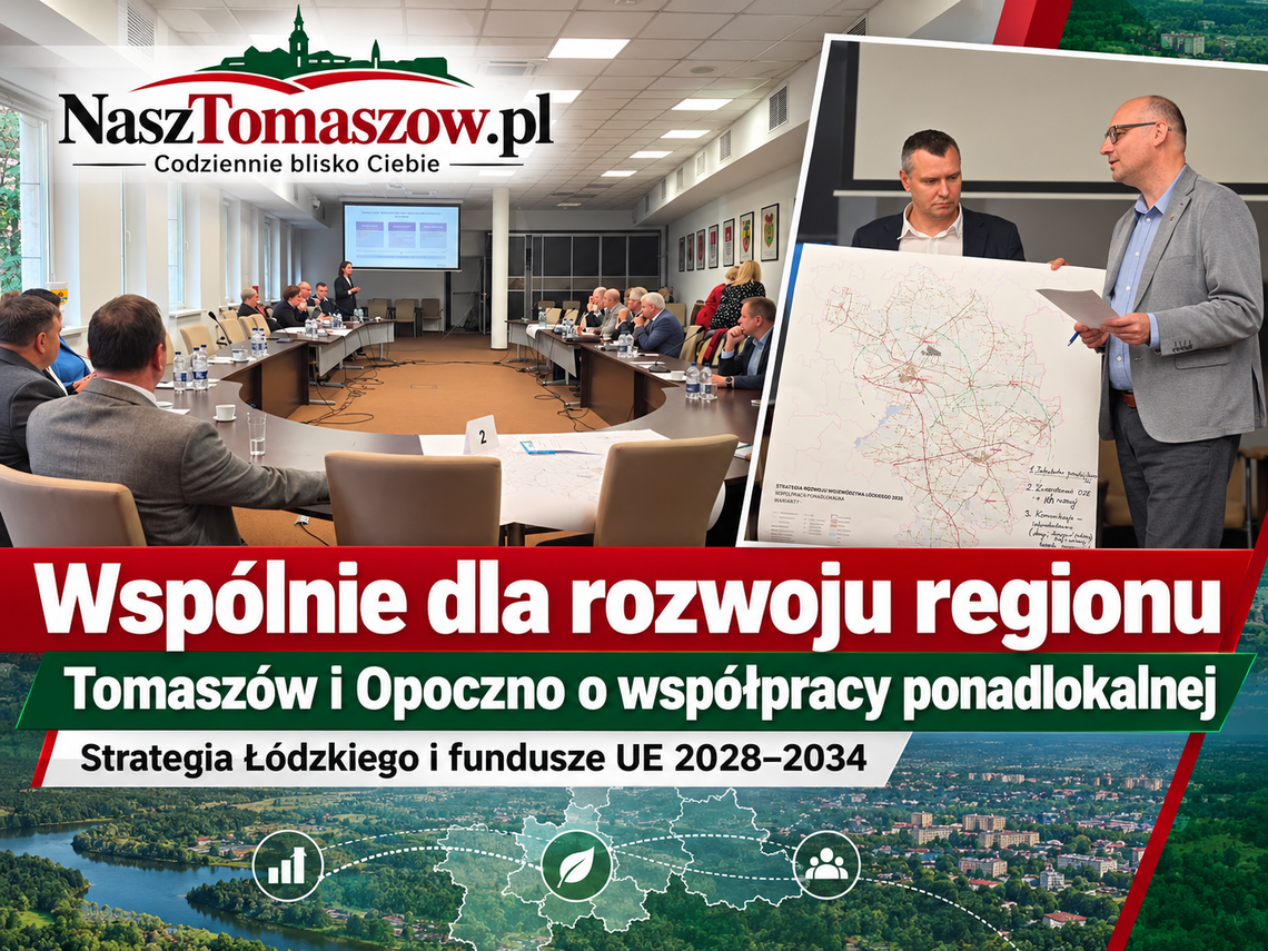 Tomaszów i Opoczno szykują się na unijne pieniądze po 2027 roku. Wspólne projekty mają być kluczem
