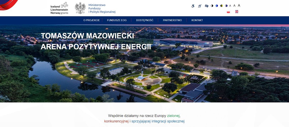 Tomaszów Mazowiecki – Arena Pozytywnej Energii. Powstała strona projektu