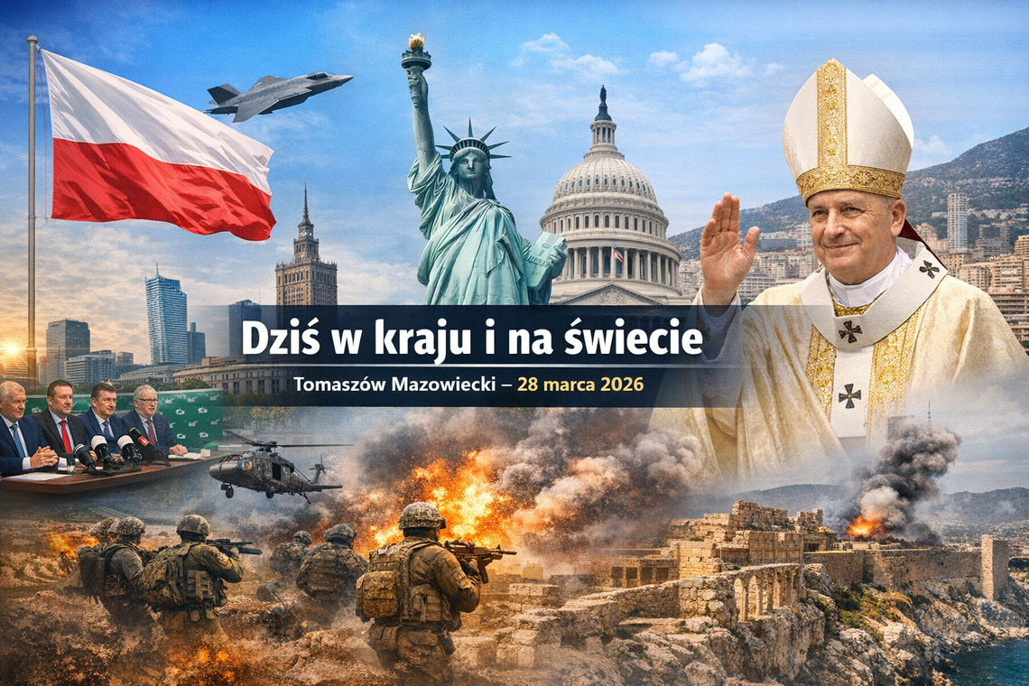 Tomaszów Mazowiecki: Dziś w kraju i na świecie – 28 marca 2026. Polityka, wydarzenia, kalendarium