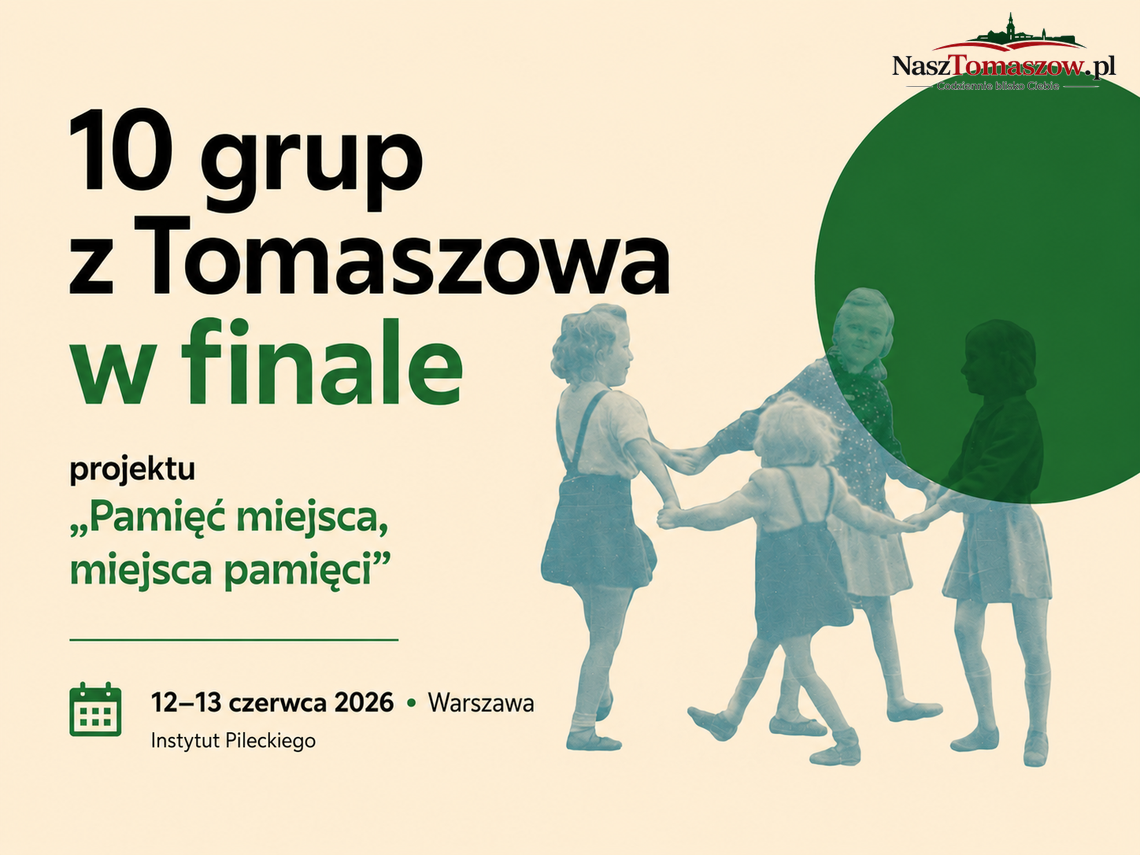 Tomaszów Mazowiecki jedzie po pamięć. Aż 10 lokalnych grup w finale projektu Instytutu Pileckiego