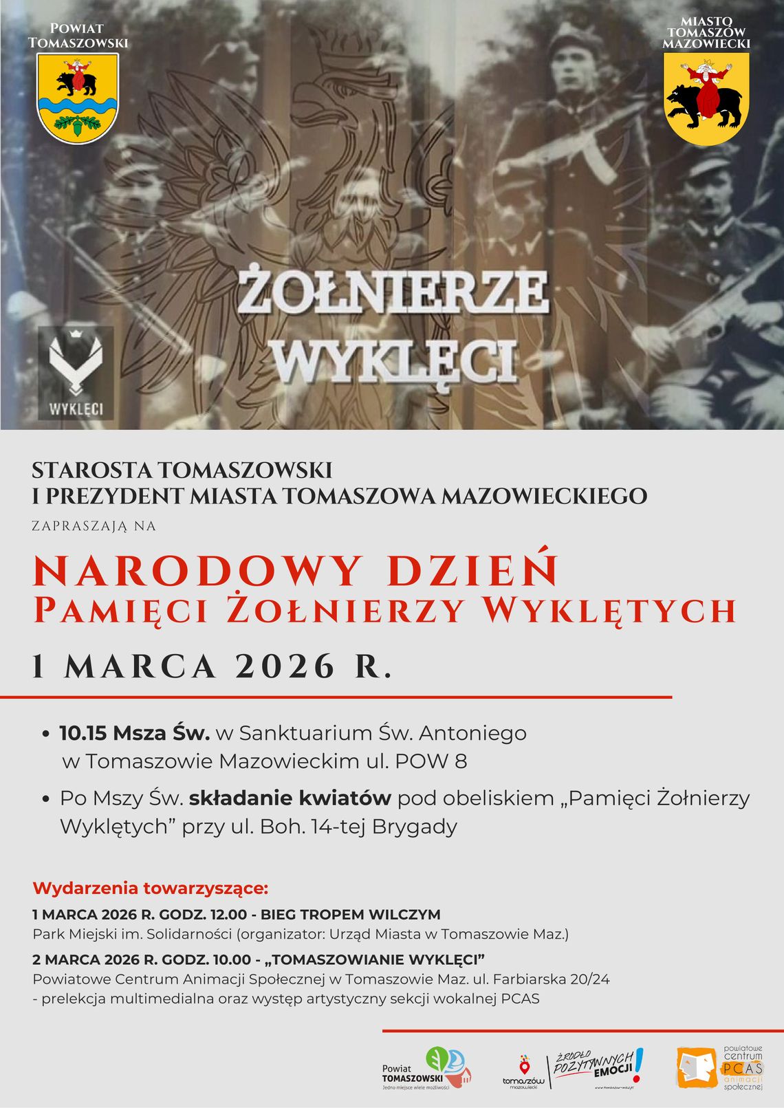 Tomaszów Mazowiecki uczci Narodowy Dzień Pamięci Żołnierzy Wyklętych Tomaszów Mazowiecki uczci Narodowy Dzień Pamięci Żołnierzy Wyklętych