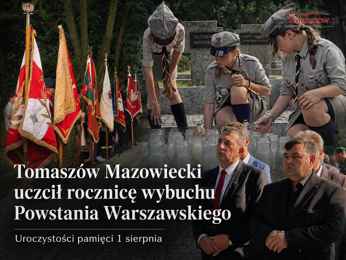 Tomaszów Mazowiecki uczcił rocznicę wybuchu Powstania Warszawskiego Tomaszów Mazowiecki uczcił rocznicę wybuchu Powstania Warszawskiego