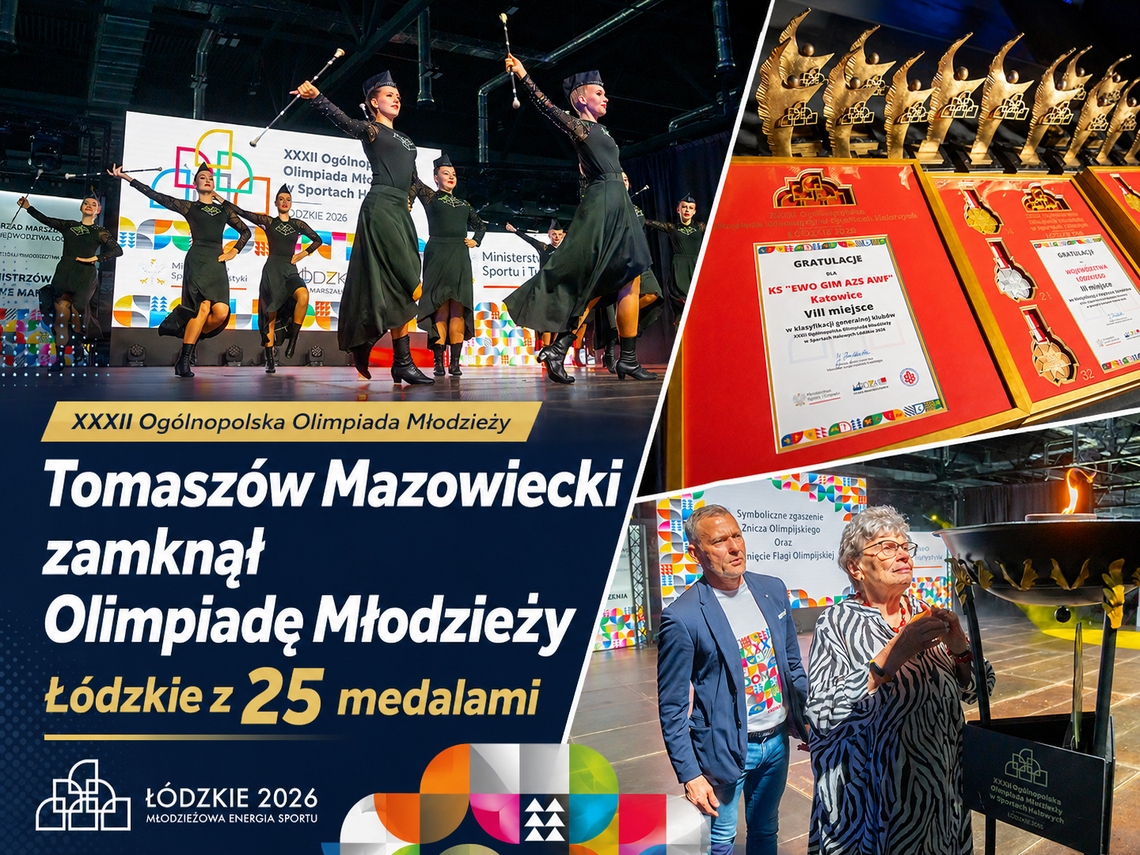 Tomaszów Mazowiecki zamknął Olimpiadę Młodzieży. Łódzkie z 25 medalami