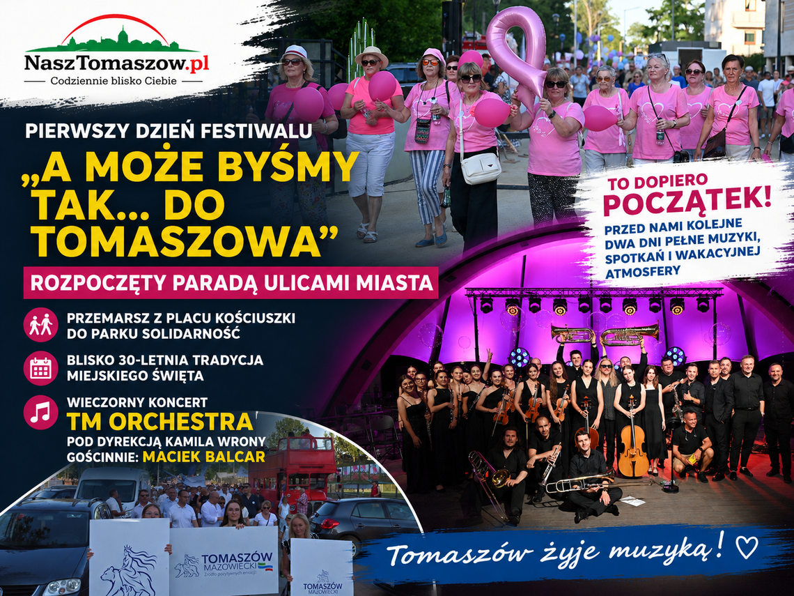 Tomaszów znów poszedł za muzyką. Pierwszy dzień festiwalu „A może byśmy tak… do Tomaszowa” za nami