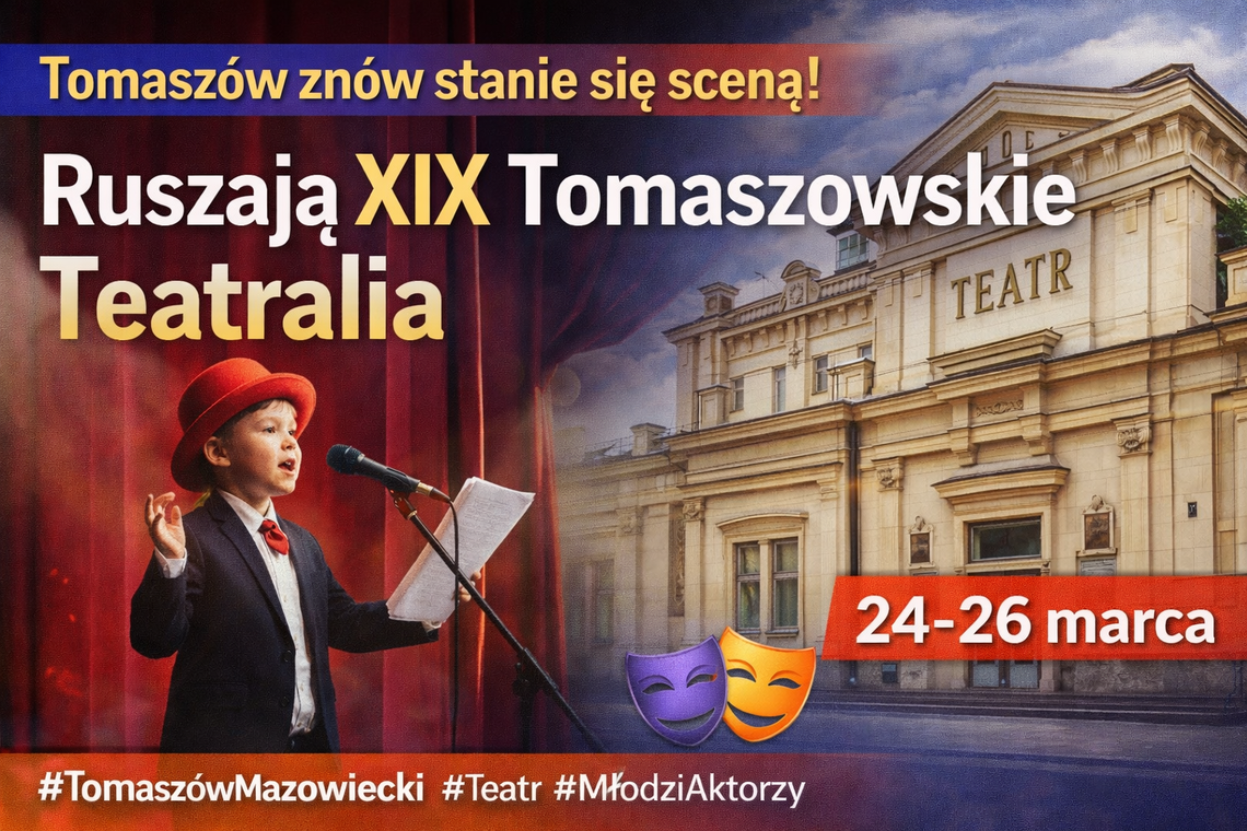 Tomaszów znów stanie się sceną. Ruszają XIX Tomaszowskie Teatralia