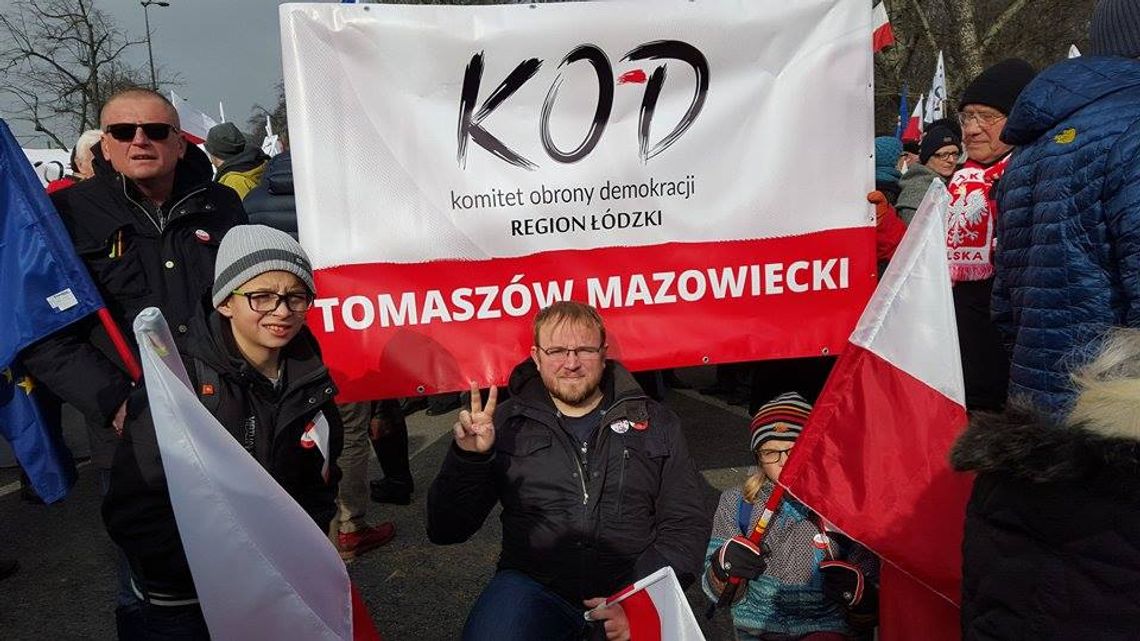 Tomaszowianie na warszawskim marszu