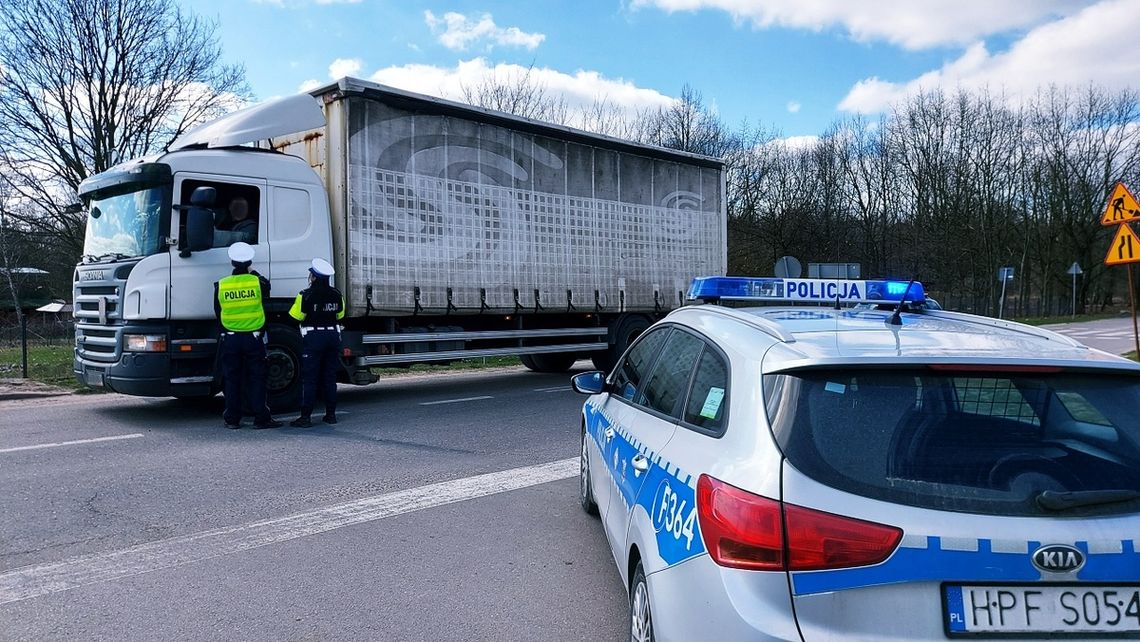 Tomaszowska Policja wypowiedziała wojnę łamiącym przepisy kierowcom ciężarówek