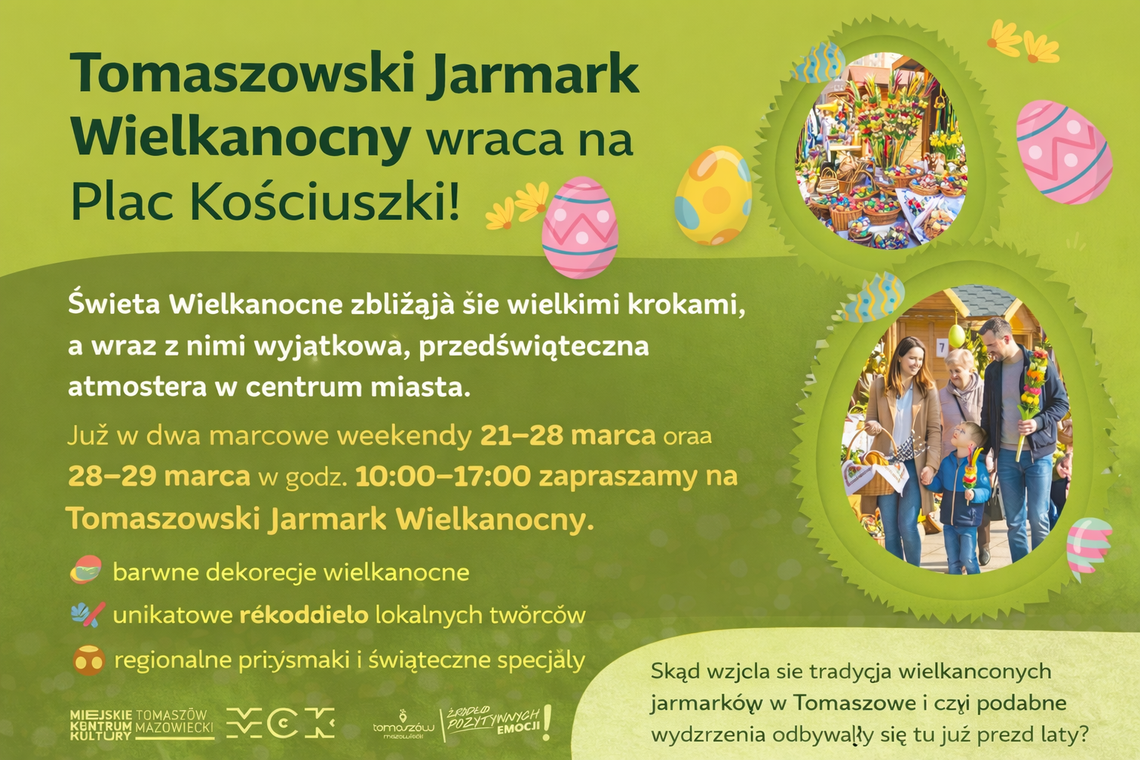 Tomaszowski Jarmark Wielkanocny – tradycja, która łączy mieszkańców