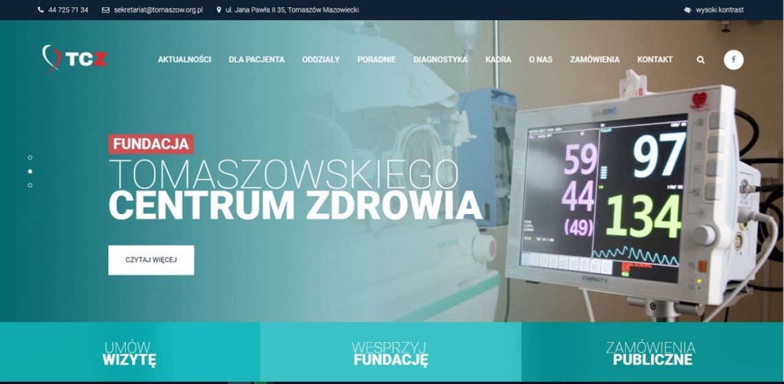 Tomaszowski szpital w nowej witrynie