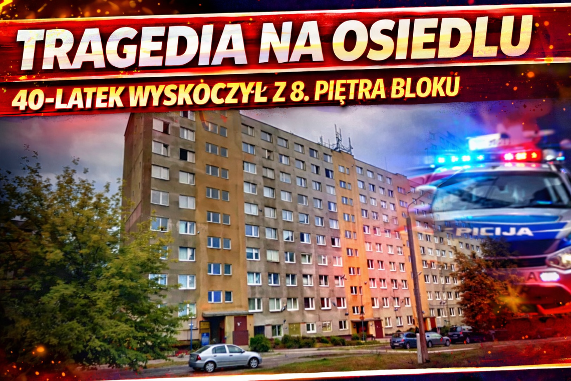 Tragedia na osiedlu. Nie żyje 40-letni mężczyzna