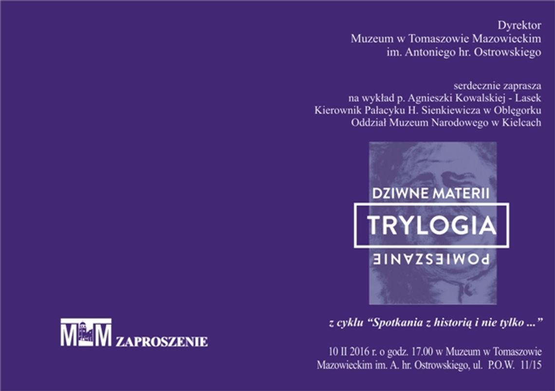 Trylogia - dziwne materii pomieszanie Trylogia - dziwne materii pomieszanie