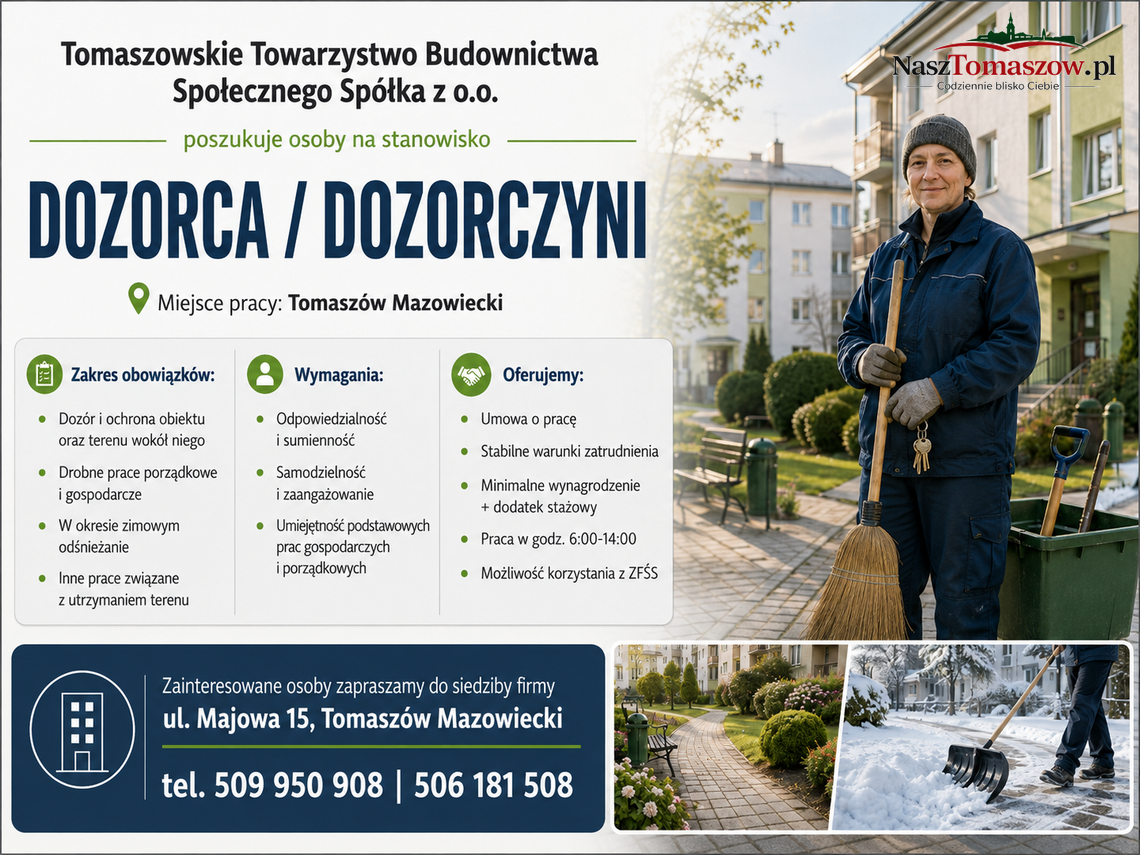 TTBS szuka pracownika w Tomaszowie Mazowieckim