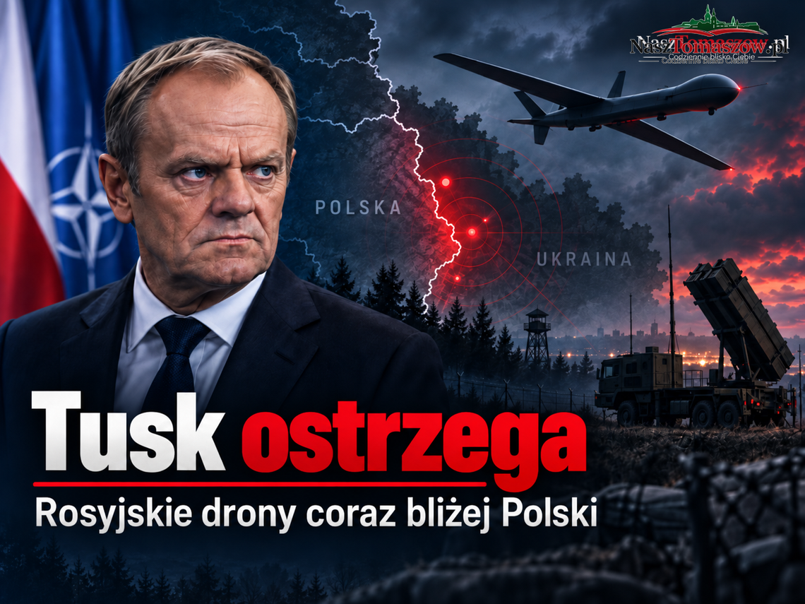 Tusk ostrzega przed „przypadkowymi” uderzeniami w państwa NATO. Rosyjskie drony coraz bliżej Polski Tusk ostrzega przed „przypadkowymi” uderzeniami w państwa NATO. Rosyjskie drony coraz bliżej Polski