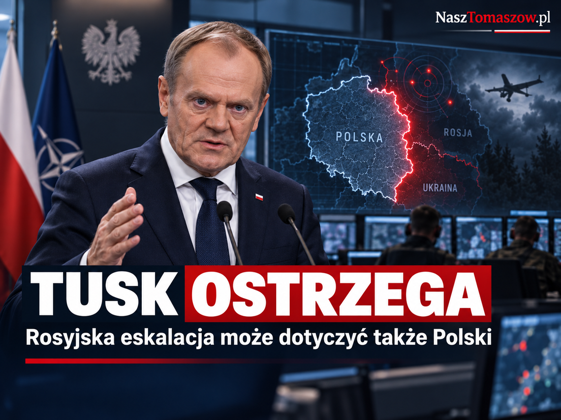 Tusk ostrzega: Rosja nasili działania. „Eskalacja może dotyczyć także terytorium Polski”