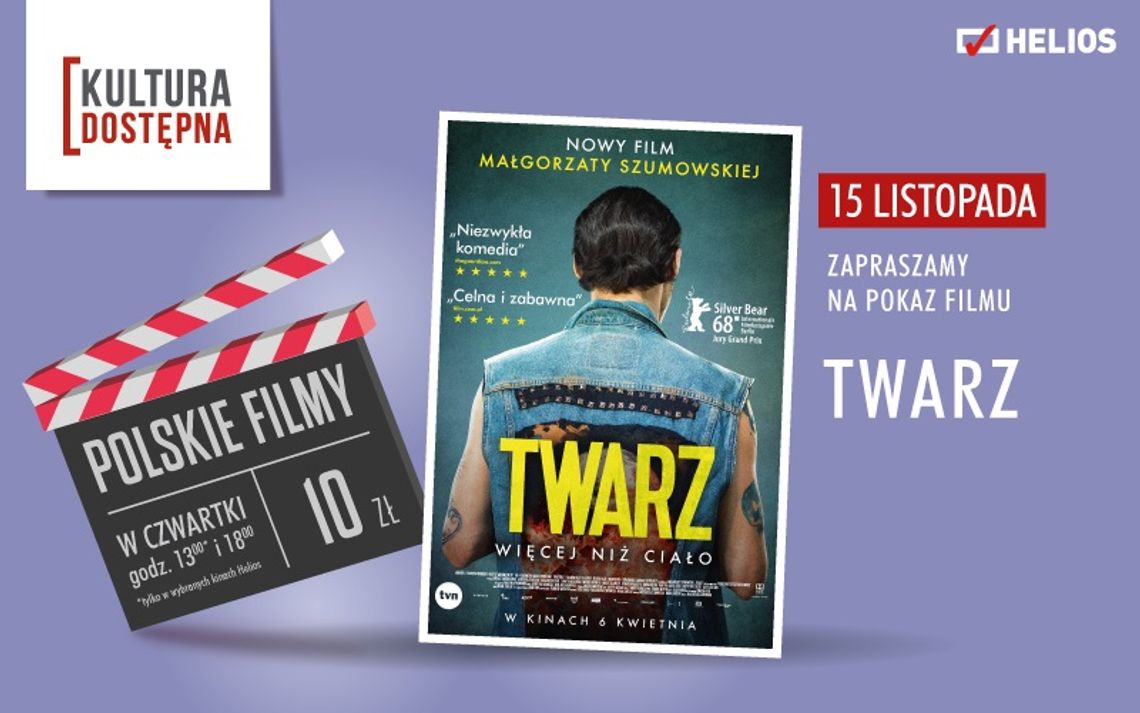 "Twarz" w cyklu "Kultura dostępna" w najbliższy czwartek