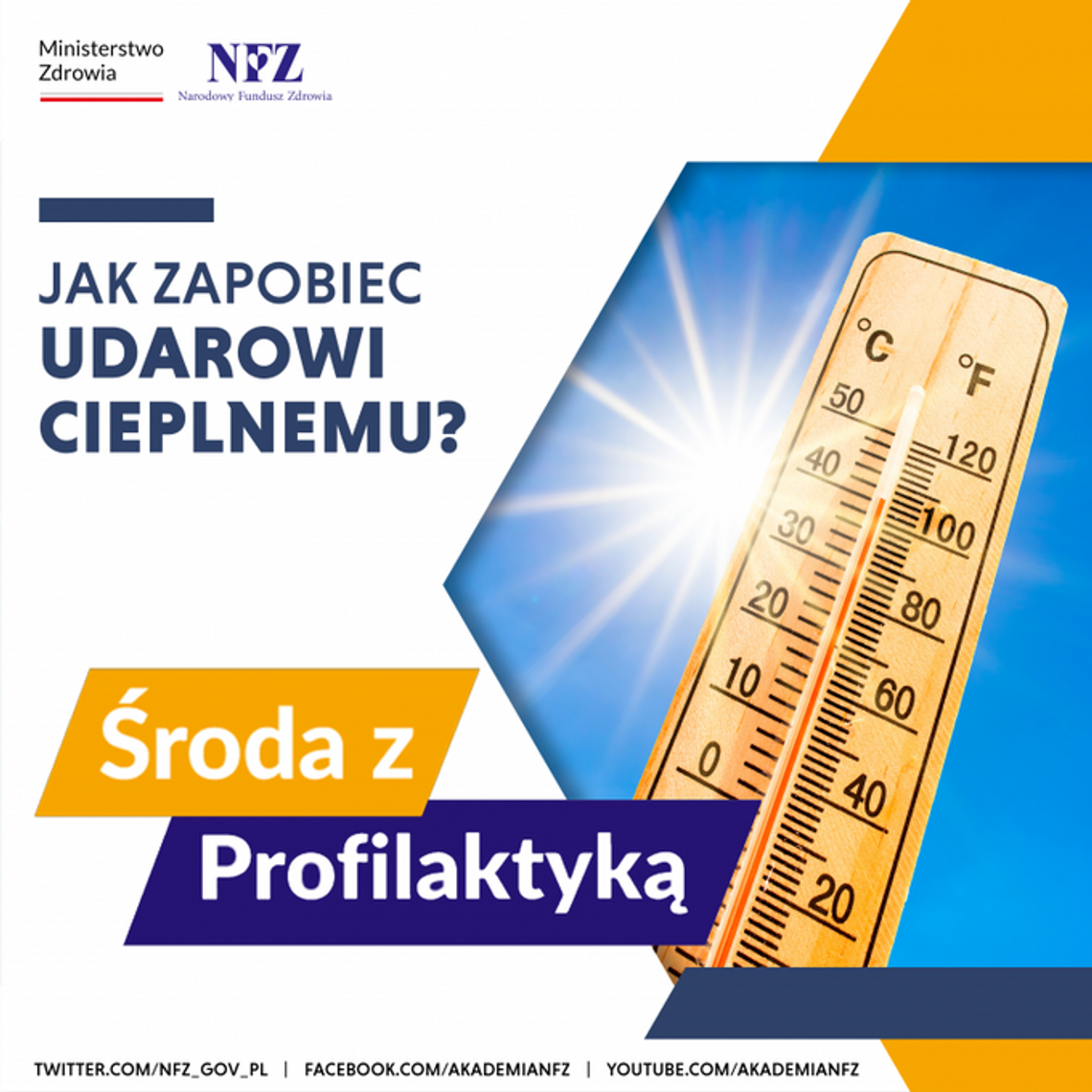 Udar cieplny - Środa z Profilaktyką w OW NFZ