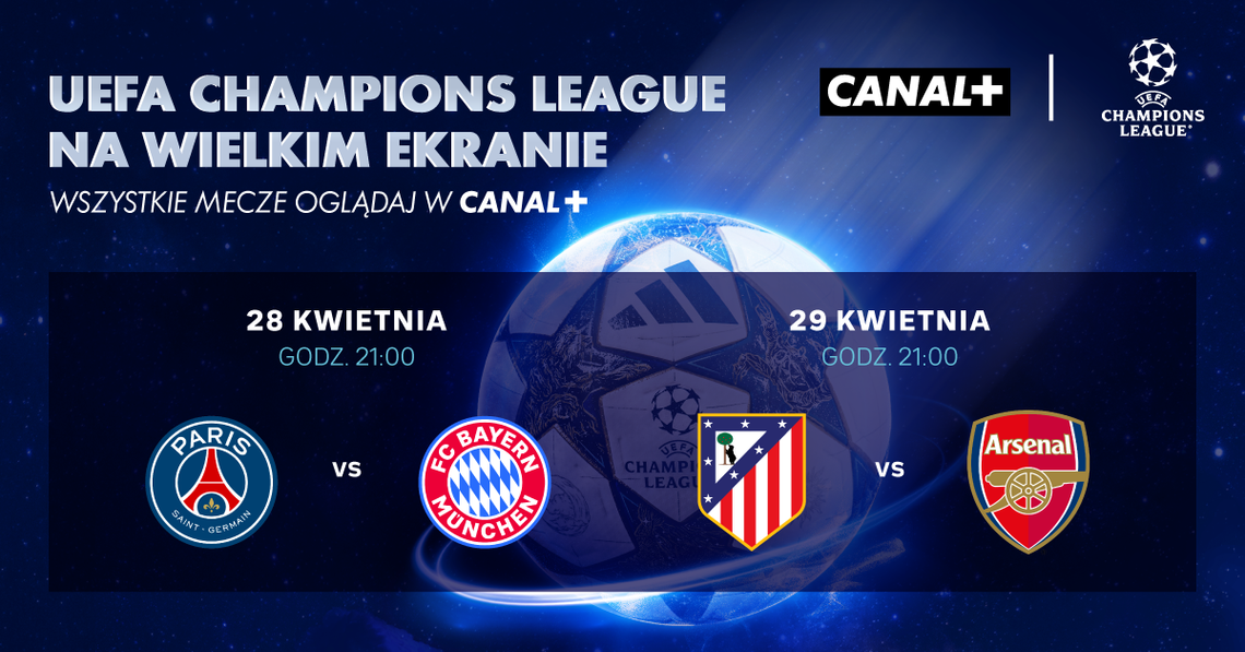 UEFA Champions League   Półfinały na ekranach kin Helios
