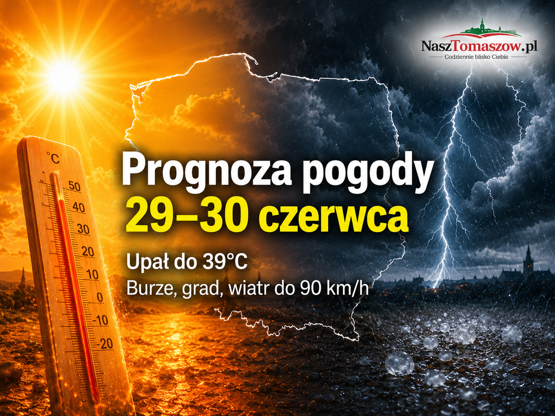 Upał, burze i grad. Pogoda na 29 i 30 czerwca