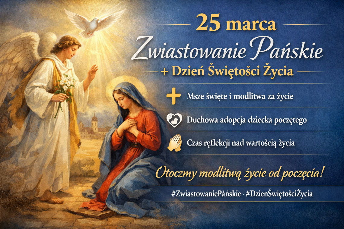 Uroczystość Zwiastowania Pańskiego. Kościół wspomina początek historii zbawienia
