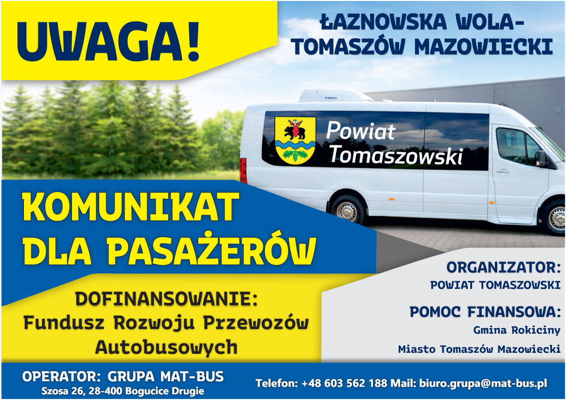 Utrudnienia na linii Łaznowska Wola–Tomaszów Maz.