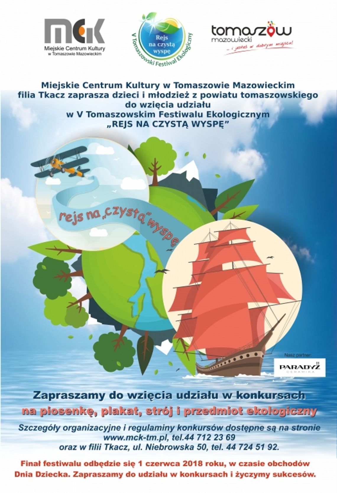 V Tomaszowski Festiwal Ekologiczny „ Rejs na czystą wyspę” 2018