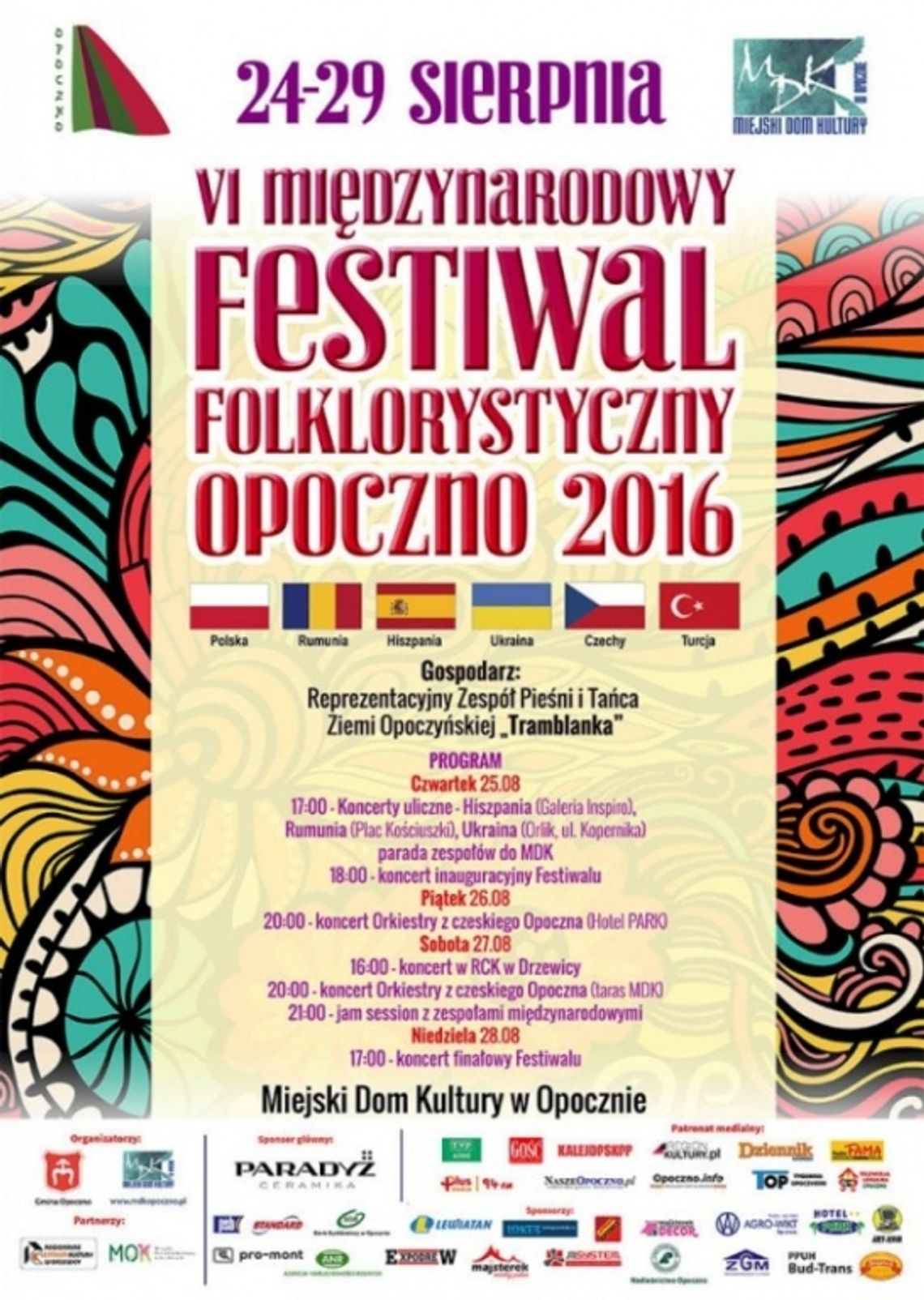 VI Międzynarodowy Festiwal Folklorystyczny Opoczno 2016