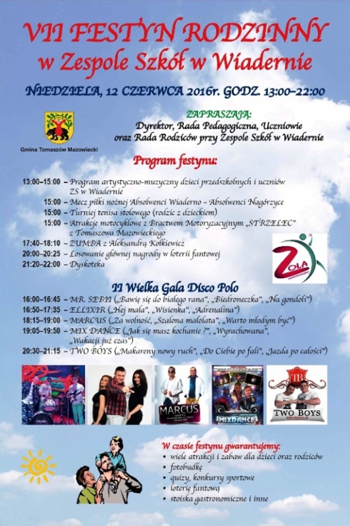 VII FESTYN RODZINNY w Zespole Szkół w Wiadernie
