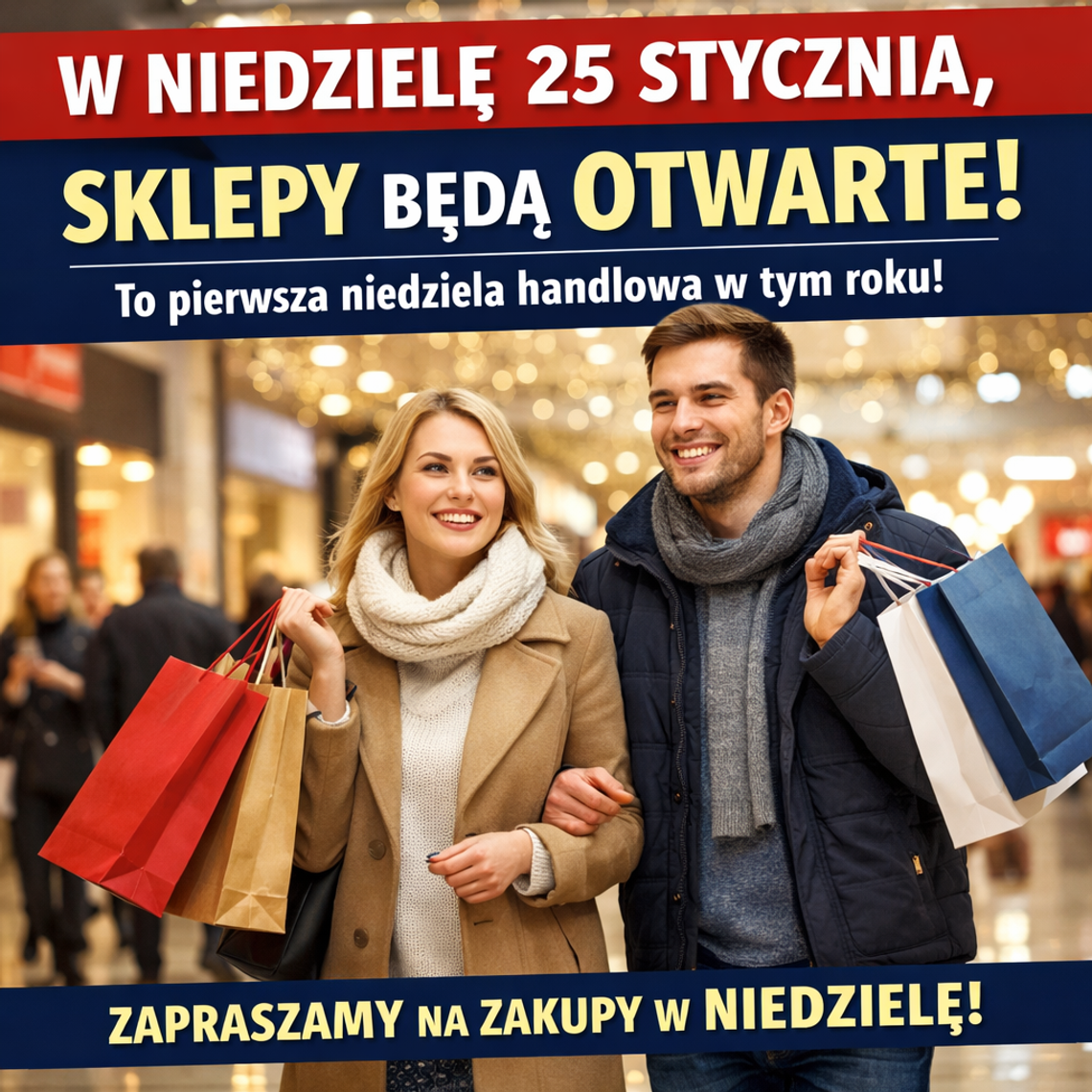 W niedzielę sklepy będą czynne