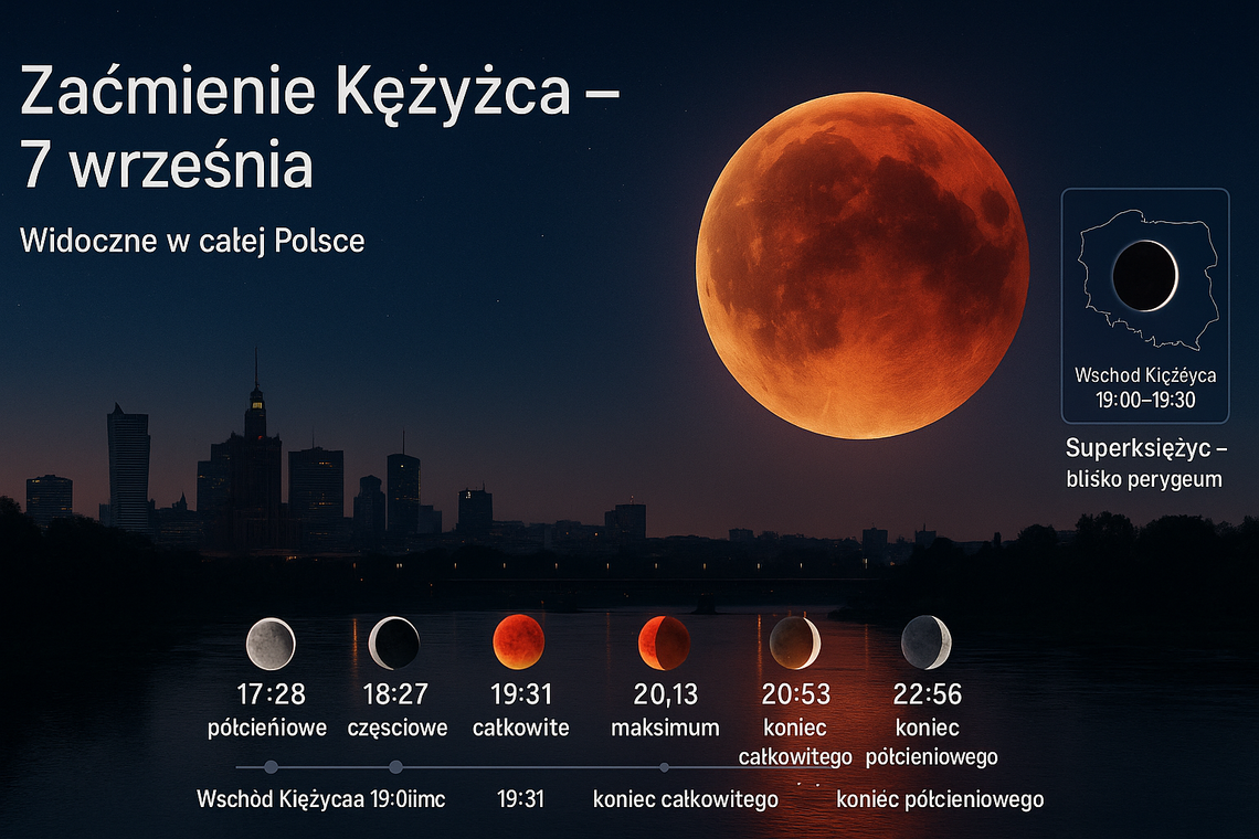 W niedzielę zobaczymy całkowite zaćmienie Księżyca