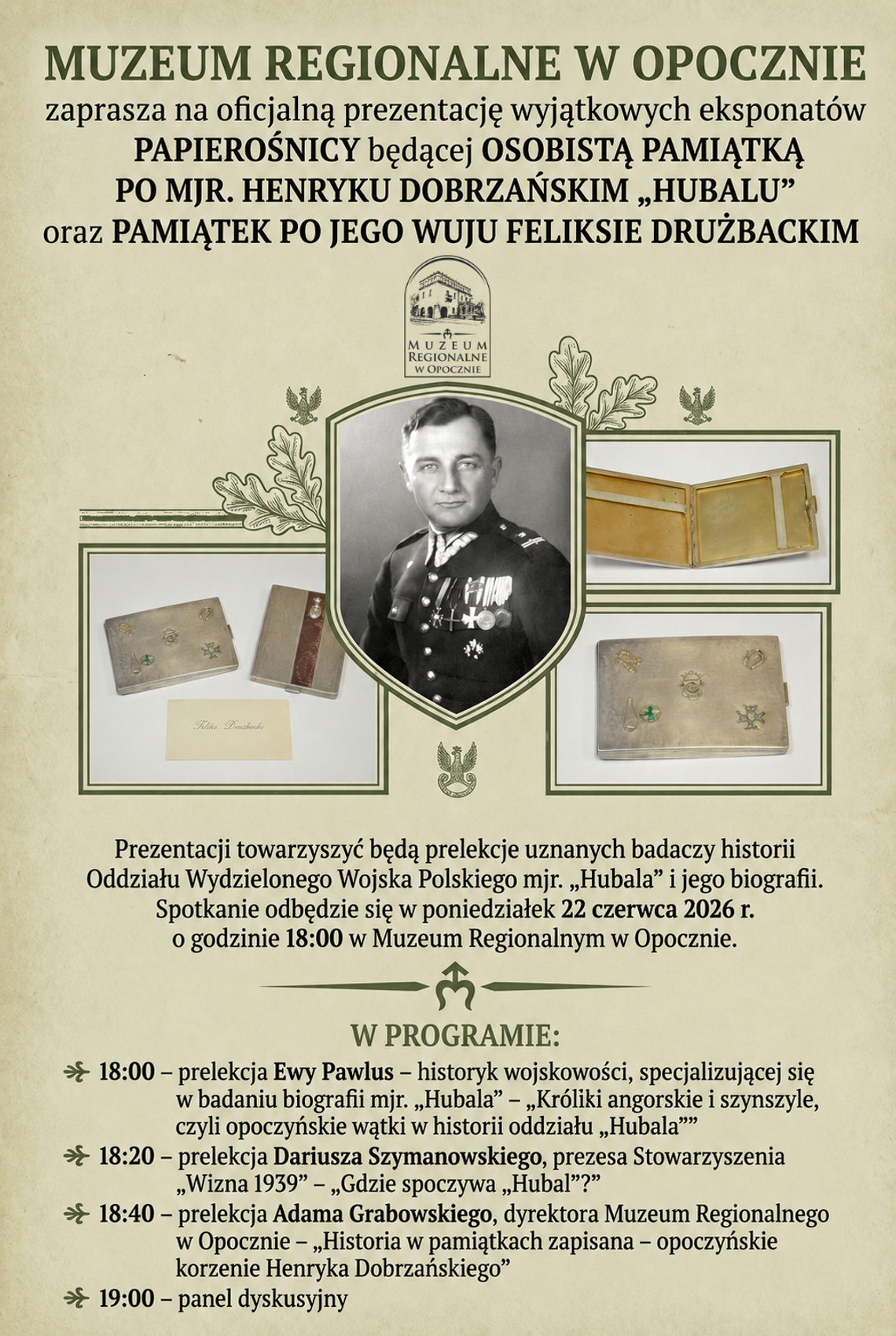 W Opocznie pokażą unikatowe pamiątki po mjr. „Hubalu” W Opocznie pokażą unikatowe pamiątki po mjr. „Hubalu”