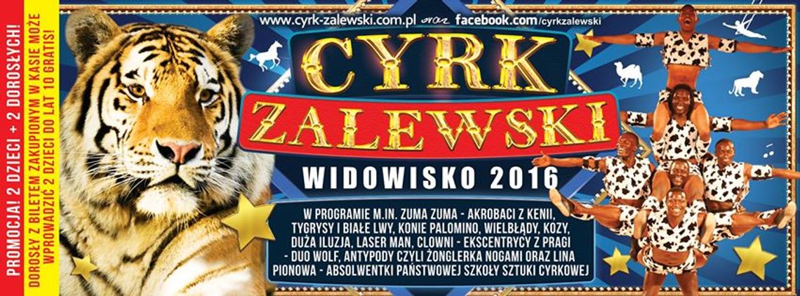 W poniedziałek jedno przedstawienie Cyrku Zalewski