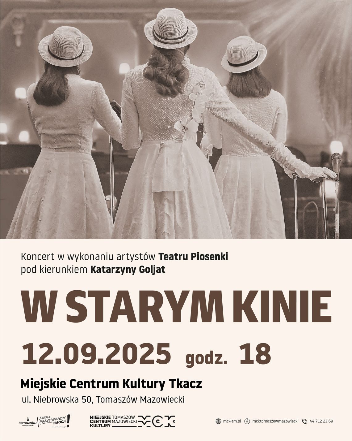 „W Starym Kinie” – koncert, który przeniesie Tomaszów do złotej ery polskiej piosenki