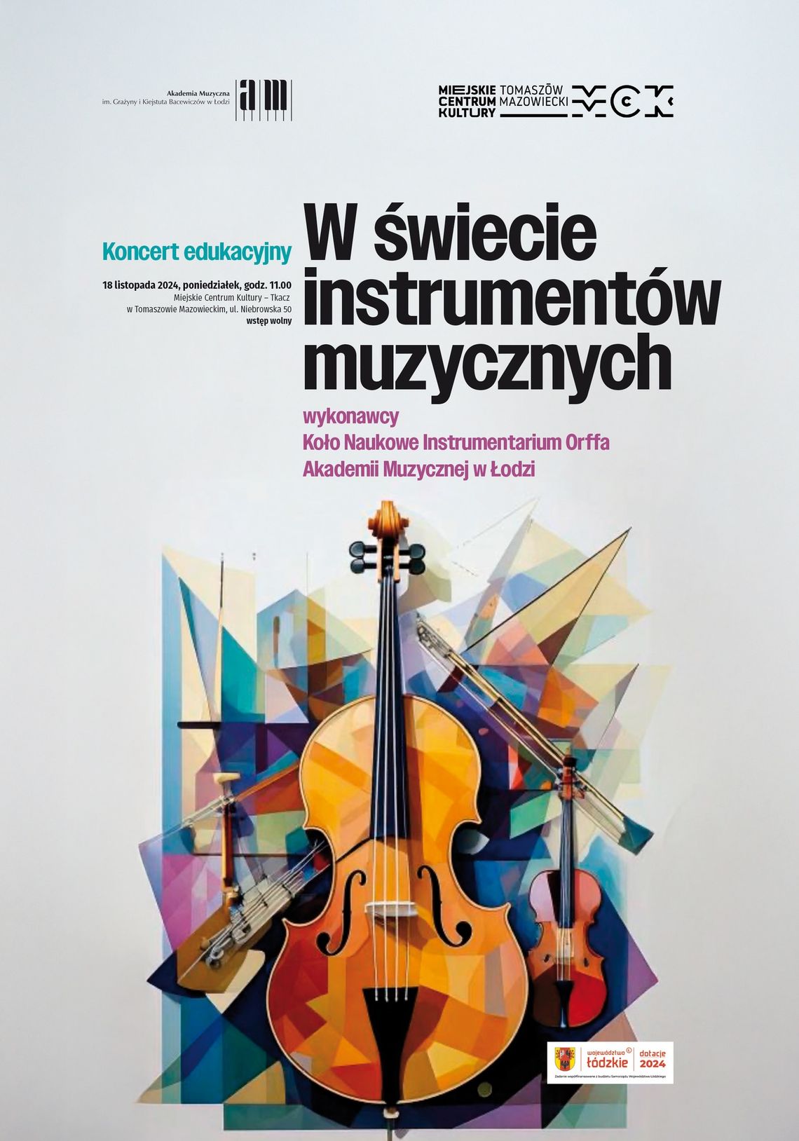 W świecie instrumentów muzycznych” – koncert edukacyjny