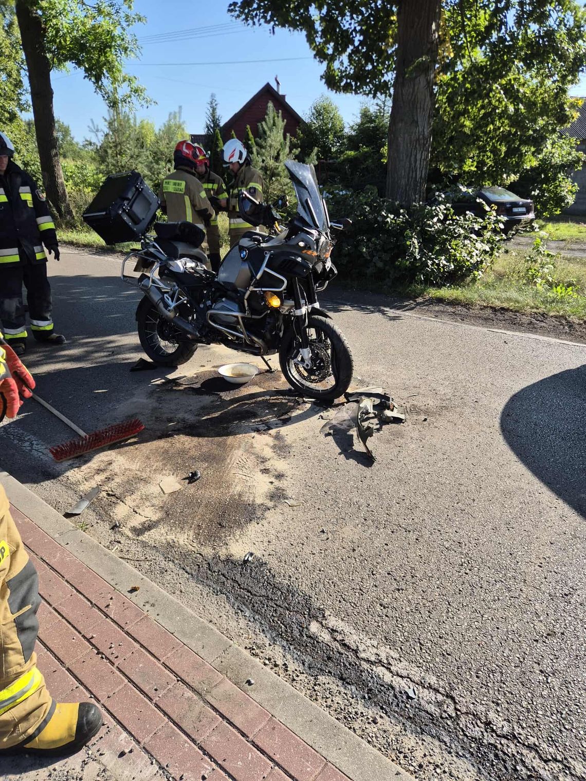 W wypadku w Henrykowie poszkodowany motocyklista