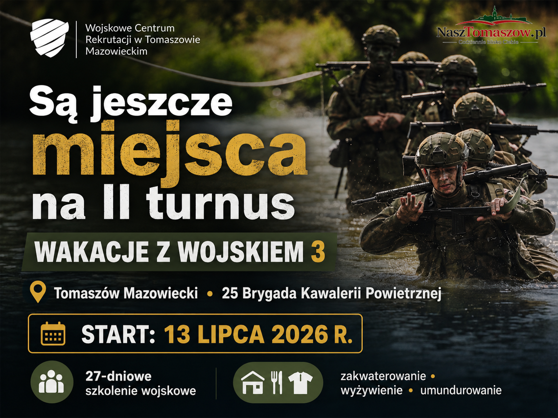 Wakacje w mundurze. W Tomaszowie Mazowieckim rusza program „Wakacje z Wojskiem 3”