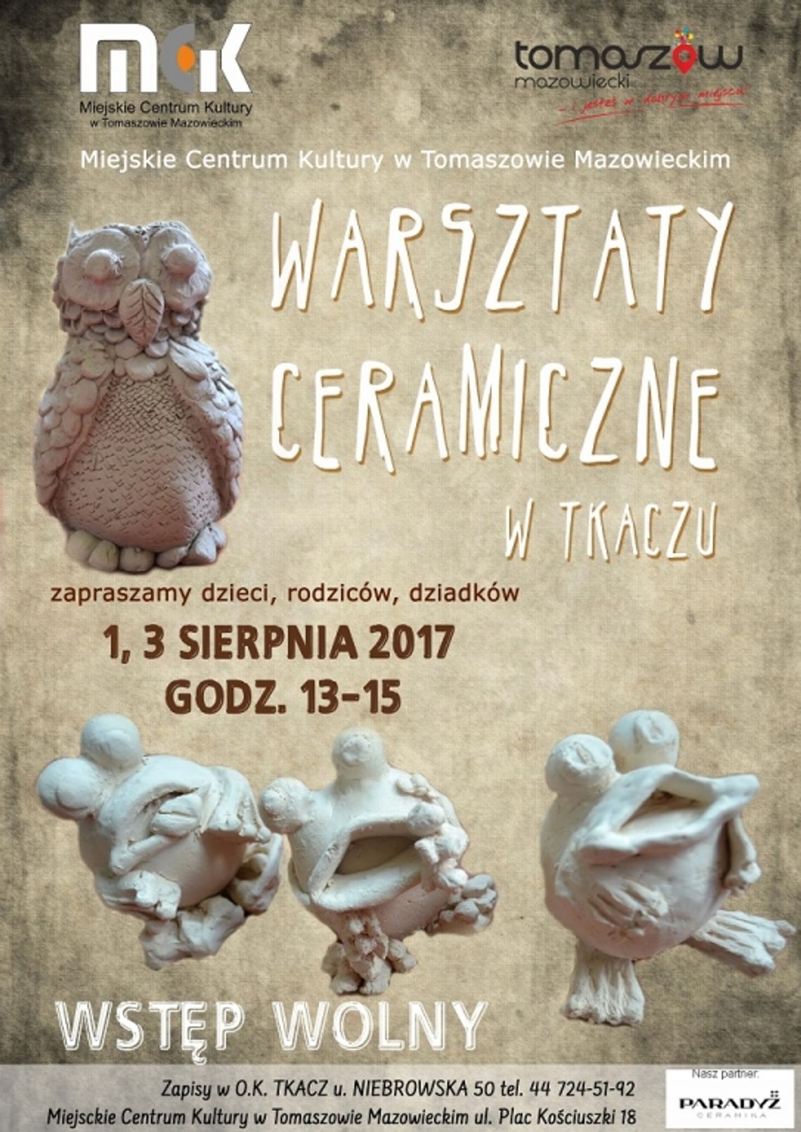 Warsztaty ceramiki w filii „Tkacz”
