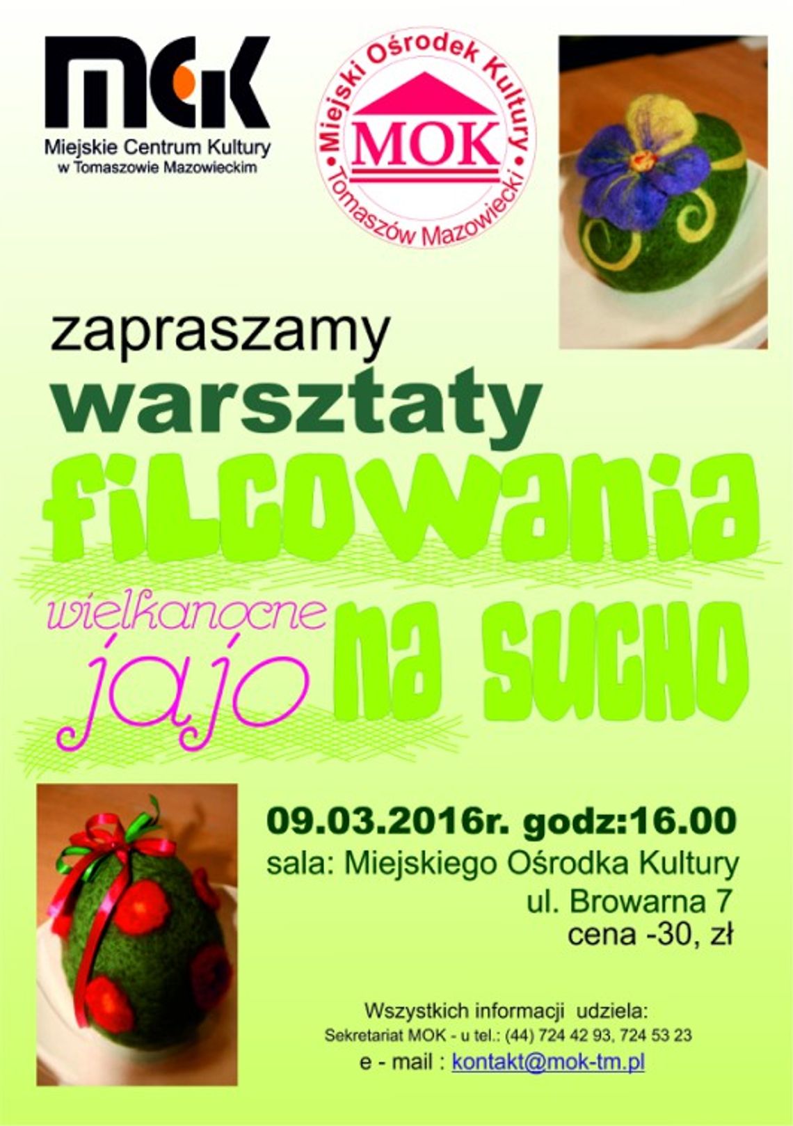 Warsztaty filcowania na sucho