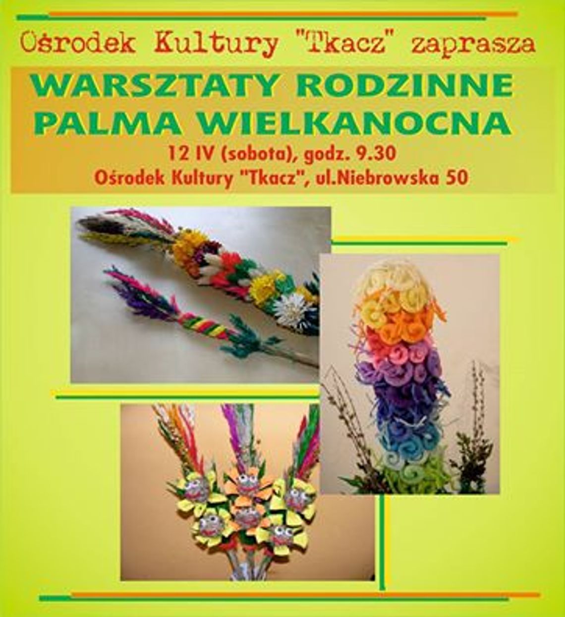 Warsztaty plastyczne &quot;Palma wielkanocna&quot;