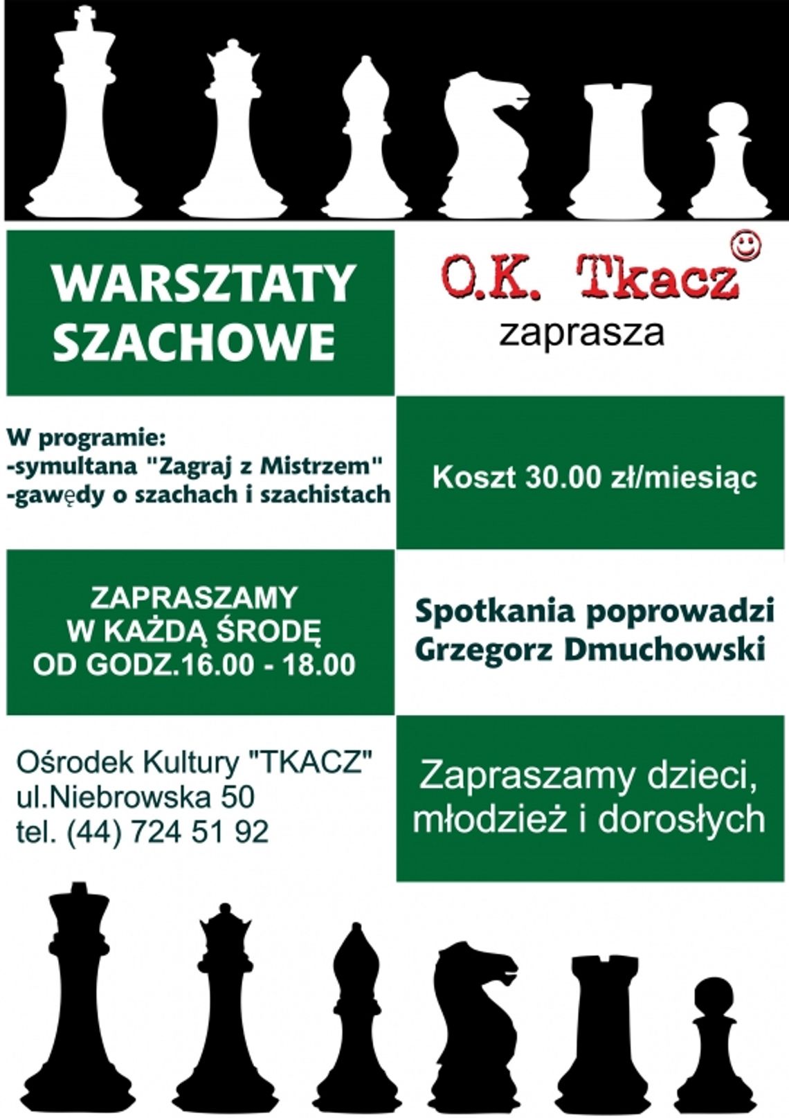 Warsztaty szachowe w Tkaczu