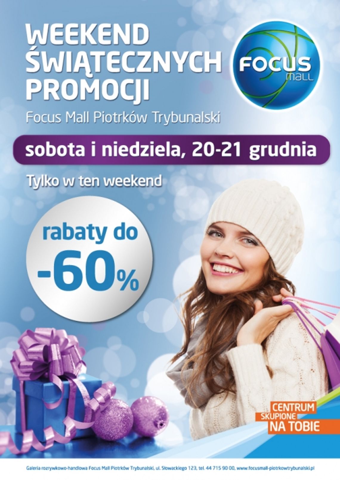 Weekend Świątecznych Promocji w Focus Mall Piotrków Trybunalski
