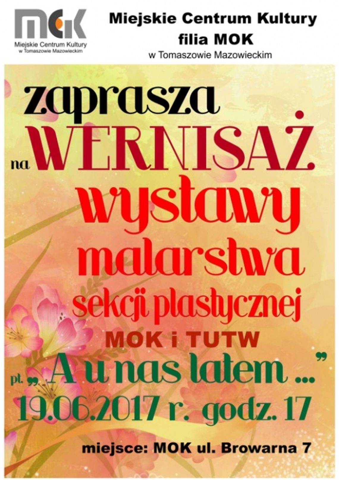 Wernisaż wystawy „A u nas latem…”