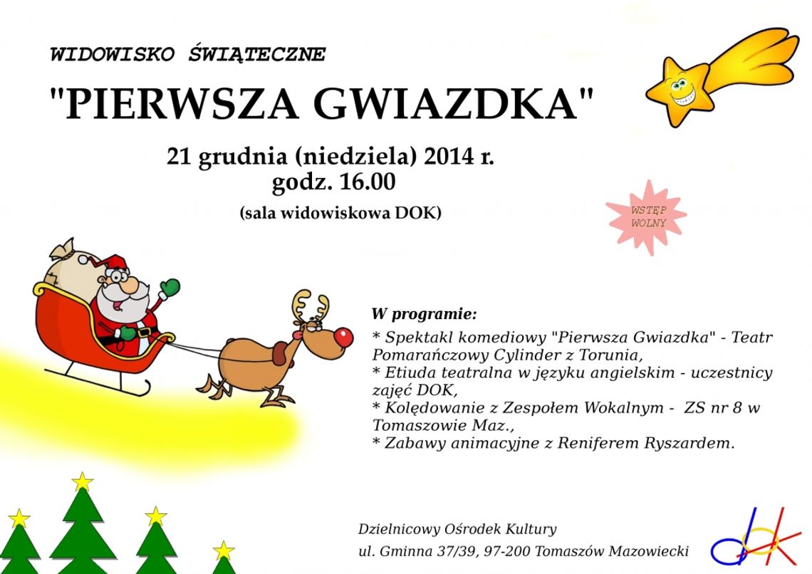 WIDOWISKO ŚWIĄTECZNE  &quot;PIERWSZA GWIAZDKA&quot;