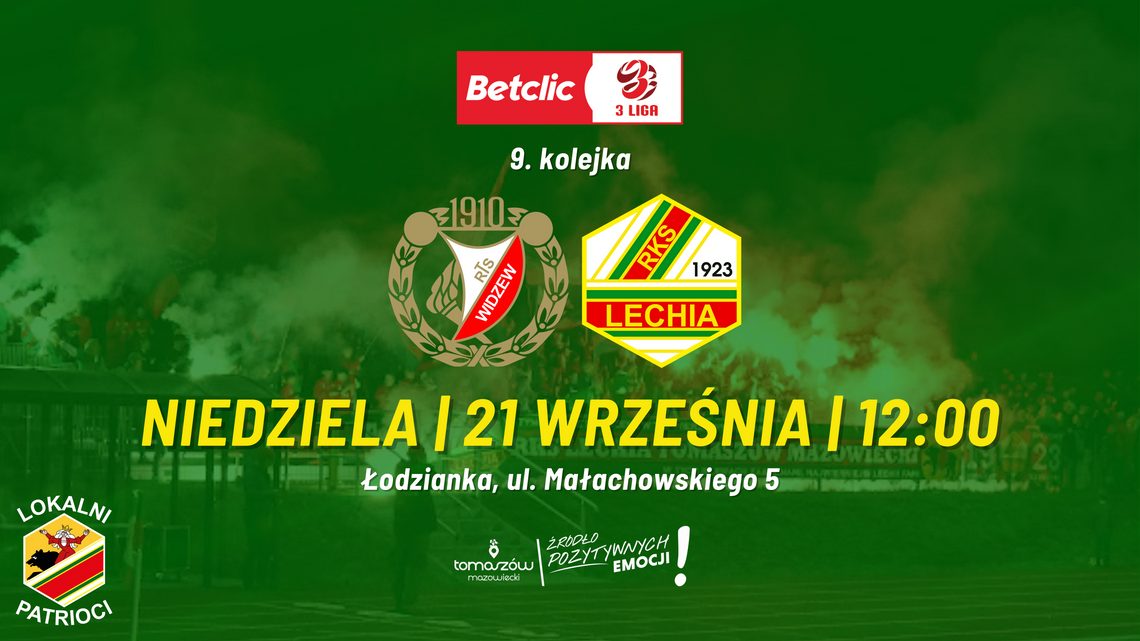 Widzew II Łódź – Lechia Tomaszów Mazowiecki (III liga, gr. I). Zapowiedź.