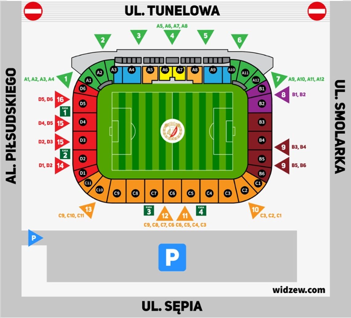 Widzew - Lechia: Informacje od organizatorów