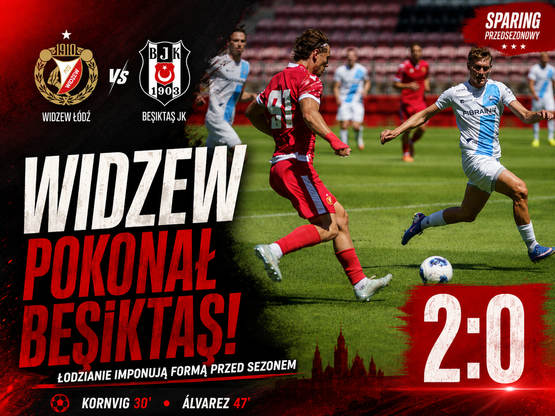 Widzew nie przestraszył się tureckiego giganta. Beşiktaş pokonany, łodzianie nadal bez straty gola