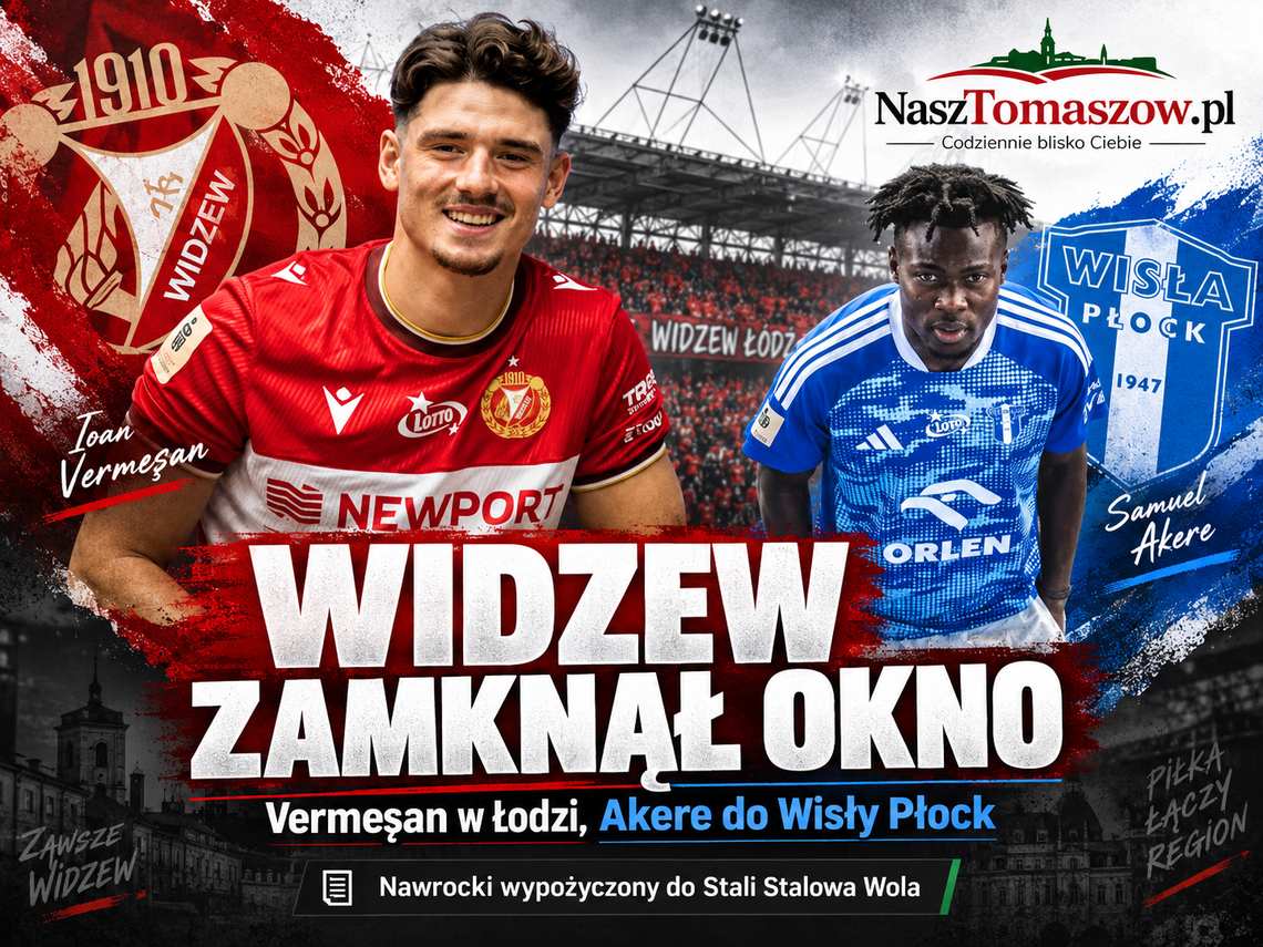 Widzew zamknął okno transferowe. Nowy napastnik w Łodzi, Akere i Nawrocki odchodzą