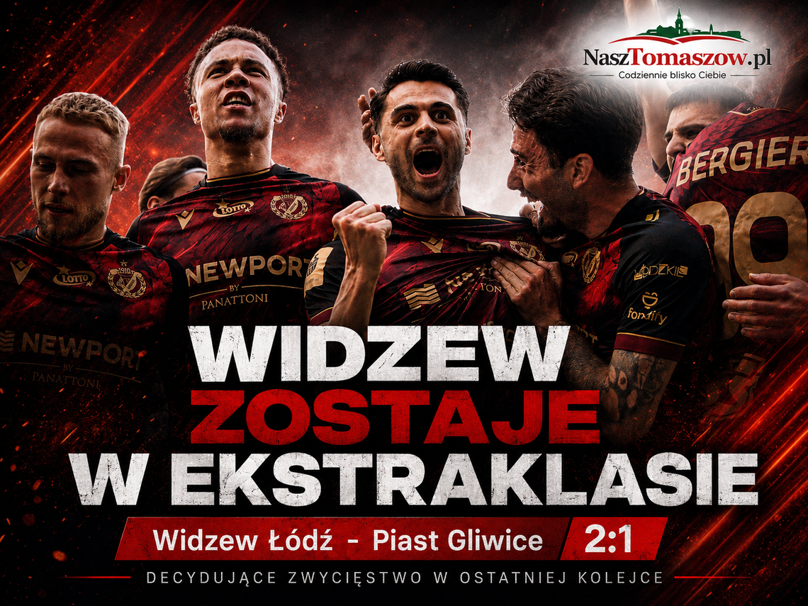 Widzew zostaje w Ekstraklasie. Łódzki finał nerwów, słupków i jednego pięknego gola