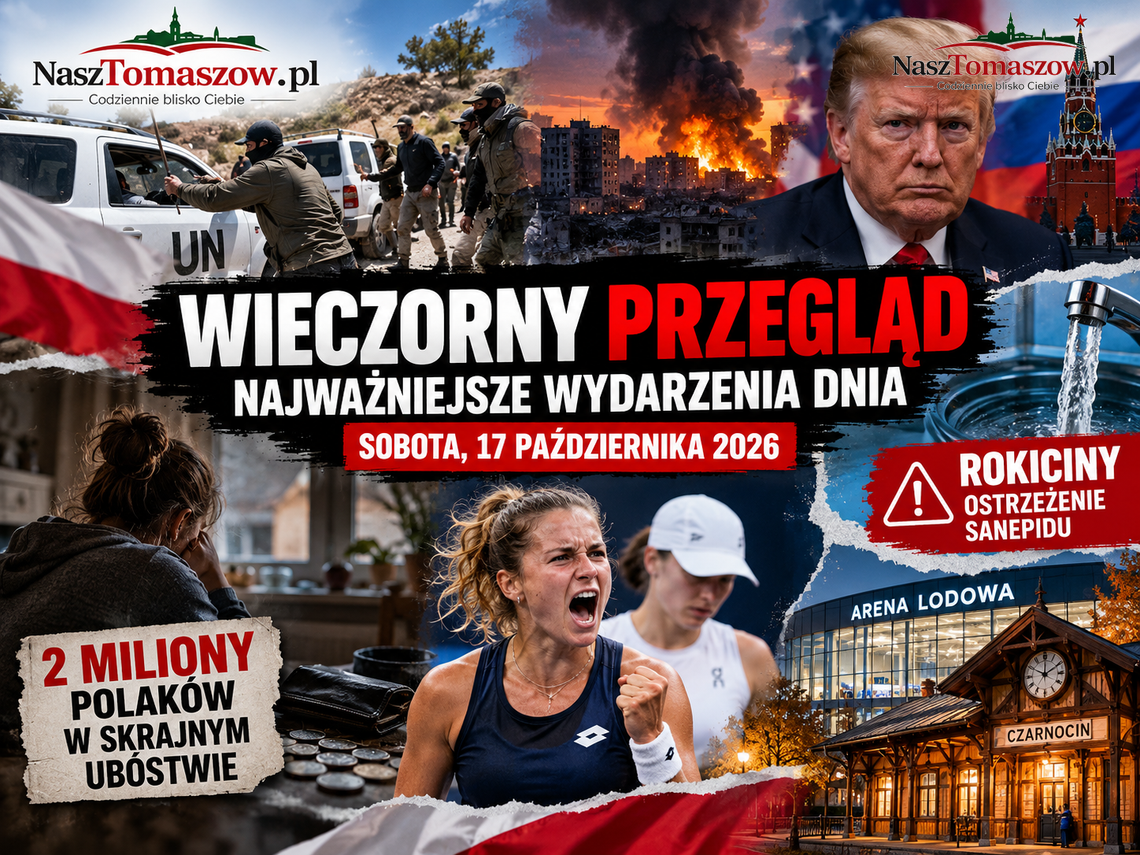 Wieczorny przegląd: atak na polskich dyplomatów, dwa miliony ludzi w skrajnym ubóstwie i ostrzeżenie dla mieszkańców Rokicin Wieczorny przegląd: atak na polskich dyplomatów, dwa miliony ludzi w skrajnym ubóstwie i ostrzeżenie dla mieszkańców Rokicin